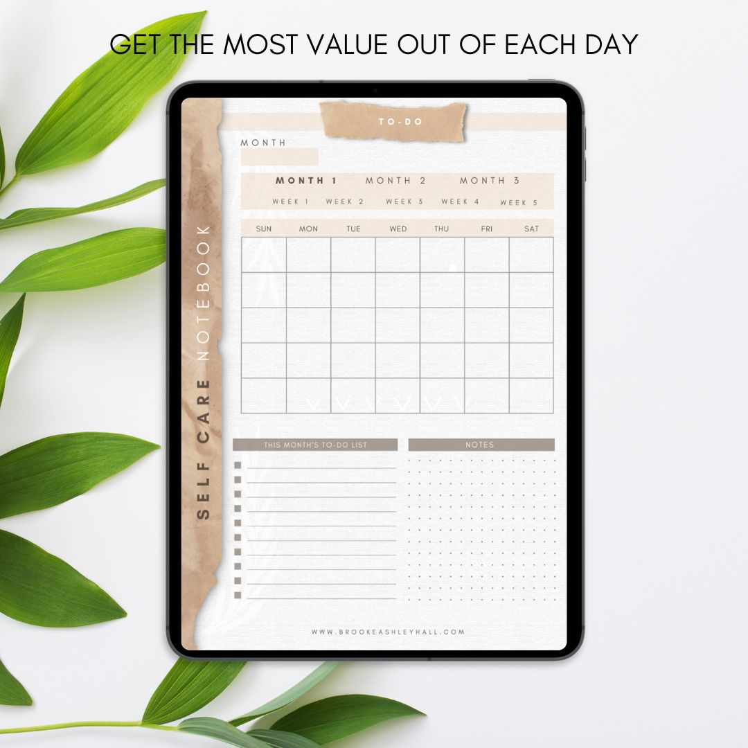 SELF CARE DIGITAL NOTEBOOK by Brooke Ashley Hall SELF CARE DIGITAL NOTEBOOK by Brooke Ashley Hall